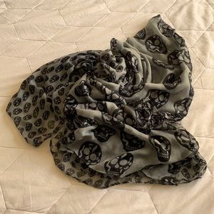 Skull Print Scarf